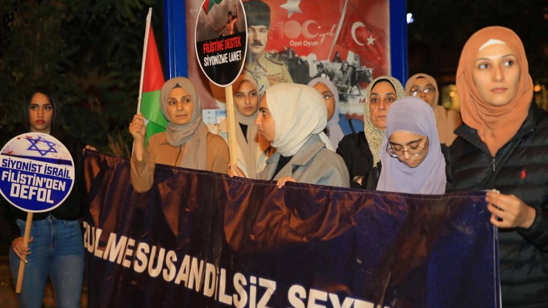 Türkiye'nin dört bir yanından Filistin'e destek protestoları: Gazze'de insanlık ölüyor! 7